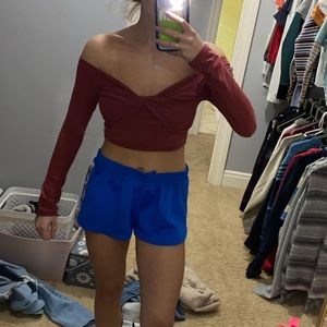 Off the shoulder going out top